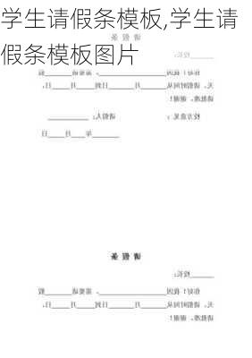 学生请假条模板,学生请假条模板图片