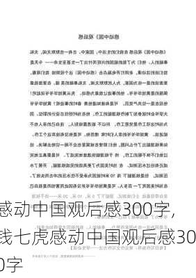 感动中国观后感300字,钱七虎感动中国观后感300字