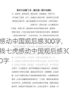 感动中国观后感300字,钱七虎感动中国观后感300字