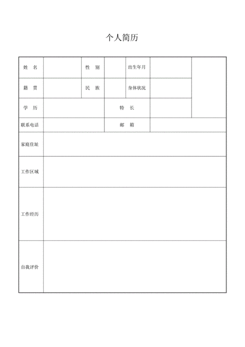 免费的个人简历电子版,免费的个人简历电子版模板