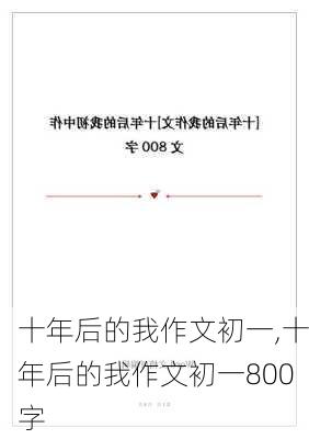 十年后的我作文初一,十年后的我作文初一800字