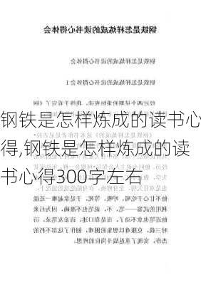 钢铁是怎样炼成的读书心得,钢铁是怎样炼成的读书心得300字左右