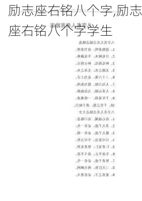 励志座右铭八个字,励志座右铭八个字学生