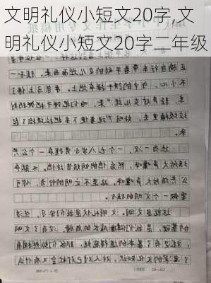 文明礼仪小短文20字,文明礼仪小短文20字二年级