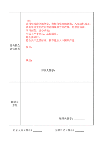 党内外群众意见模板,党内外群众意见模板50条