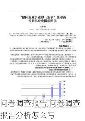 问卷调查报告,问卷调查报告分析怎么写