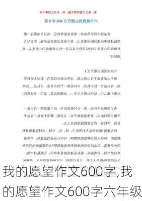 我的愿望作文600字,我的愿望作文600字六年级