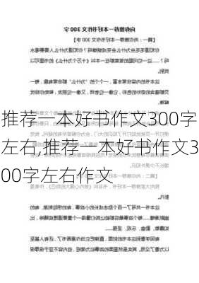 推荐一本好书作文300字左右,推荐一本好书作文300字左右作文