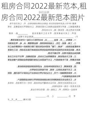 租房合同2022最新范本,租房合同2022最新范本图片