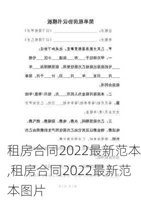 租房合同2022最新范本,租房合同2022最新范本图片