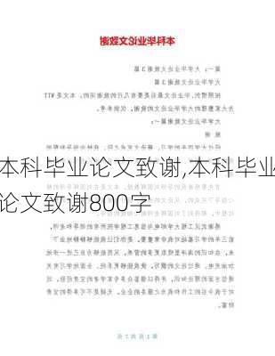 本科毕业论文致谢,本科毕业论文致谢800字