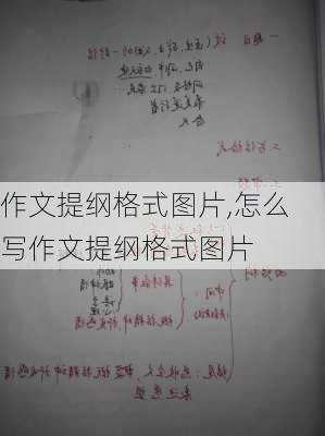 作文提纲格式图片,怎么写作文提纲格式图片