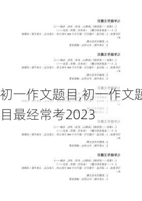 初一作文题目,初一作文题目最经常考2023