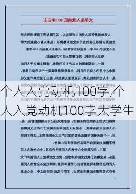 个人入党动机100字,个人入党动机100字大学生