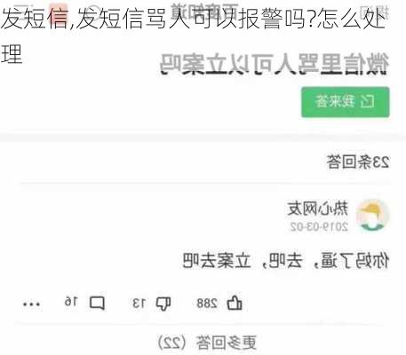 发短信,发短信骂人可以报警吗?怎么处理