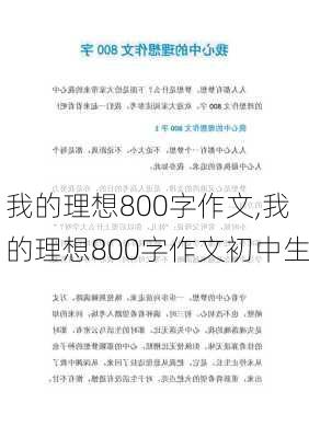 我的理想800字作文,我的理想800字作文初中生