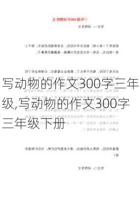 写动物的作文300字三年级,写动物的作文300字三年级下册