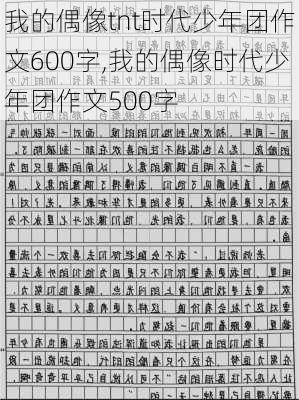 我的偶像tnt时代少年团作文600字,我的偶像时代少年团作文500字