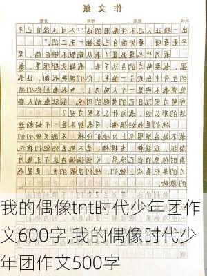 我的偶像tnt时代少年团作文600字,我的偶像时代少年团作文500字