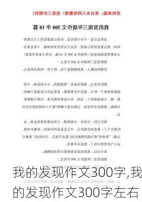 我的发现作文300字,我的发现作文300字左右