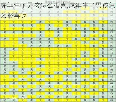 虎年生了男孩怎么报喜,虎年生了男孩怎么报喜呢