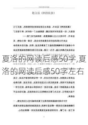 夏洛的网读后感50字,夏洛的网读后感50字左右