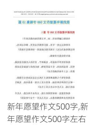 新年愿望作文500字,新年愿望作文500字左右