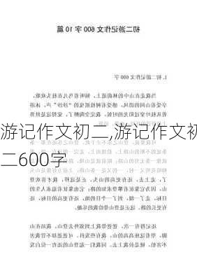 游记作文初二,游记作文初二600字