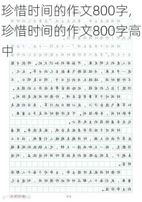 珍惜时间的作文800字,珍惜时间的作文800字高中