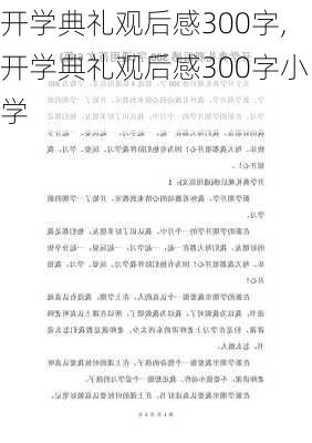 开学典礼观后感300字,开学典礼观后感300字小学