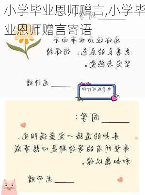 小学毕业恩师赠言,小学毕业恩师赠言寄语