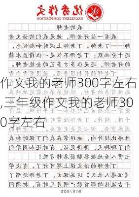 作文我的老师300字左右,三年级作文我的老师300字左右