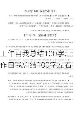 工作自我总结100字,工作自我总结100字左右